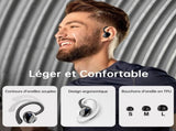 Wireless Earbuds Sport Bluetooth 5.3 Headphones 3D Bass Hi-Fi Stereo Over Ear Buds, 48H Noise V1192-AZ-W-3362