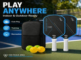 Pickleball Paddles Set of 2, USAP Approved T700 Carbon Fiber Pickleball Rackets with 4 Balls & Carry V1197-TY-081904