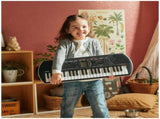 Black 44 Key Portable Mini Keyboard with 100 Tones, 50 Rhythms, and Headphone Output V178-69024