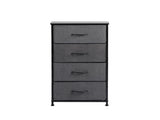 Levede Storage Cabinet Tower Chest Dark Grey CH1050-DG