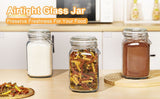 glass storage jars, airtight jars, kitchen storage, food storage, grain storage, pasta storage, V1102-122-48499-CLR-2PCS-1000ML