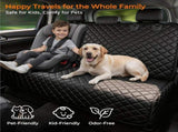 Dog Car Back Seat Cover, Waterproof Non-Slip 600D Oxford Rear Bench Protector for Mid-Size Cars and V1189-LC-AMZ-00157