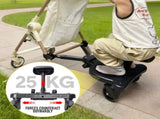 Universal Pram Board and Stand Up Adjustable Buggy Board Pushchair with Bear Pattern Removable V985-PRAMBOARD