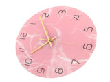 Innovative Pink Wall Clock Acrylic UV Printing Clock for Living Room Home Bedroom V1294-YM0710-3115210162011