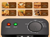 Electric Deep Fryer with Basket, 3.2QT Stainless Steel Countertop
1500W Heating with Adjustable V1107-CS-ZAILXA34