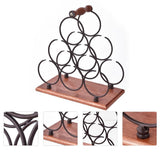 1Pc Coffee Wine Display Rack Iron Stand for Elegant Home Decor V1370-AZ4-19607