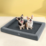 i.Pet Pet Bed Dog Cat Extra Large Calming Soft Sofa Cushion Egg Crate Washable Grey PET-BED-CUSHION-L115-GR