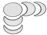 Wall Mirror Acrylic Moon Cycle Change Mirrors Set for Home Bedroom Decoration OrnamentBlack V1294-YM0901-3117200170412