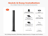 Cable Railing Post, 106.7x5x5cm Level Deck Stair Posts, 1-Pack Stainless Steel Cable Handrail Post, V952-1JZLGZXHS106AWJO6001V0