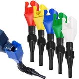 Universal Household Folding Buckle Funnel, 5-Pack, Plastic, Multicolor, 7.87 Inch Wide Mouth, V1258-DP02-F-834