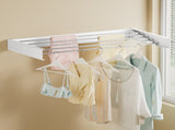 Artiss Clothes Rack Wall Mounted Airer Foldable White HANGER-B-07-RAIL-WH