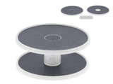 2 Tier Turntable Spice Rack Organizer Rotating Spice Holder Shelf Adjustable Seasoning Organizer V1294-YM0901-3118210165811