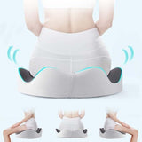Seat Cushion for Office Chair Orthopedic Memory Foam Coccyx Support Pad Sciatica Pain Relief V1107-108-12163-BLK-1PACK