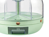 Grains Storage Box Rotatable Transparent Large Capacity Divided Bath Rice Tank Box for Kitchen V1294-YM0716-3118220158311