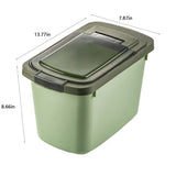 Food Storage Containers With Lids, Airtight Rice Dispenser, Large Capacity Storage Bins, BPA Free V1369-AZ3-W-15394