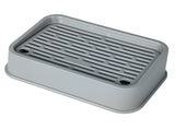 Pawz Stainless Steel Cat Litter Box Large Semi-Enclosed Easy Cleaning Pet Toilet PT1400-GY-AU
