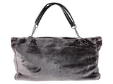 Women's Fuzzy Tote Bag Fluffy Plush Handbag Tote Purses V1263-JX-3519