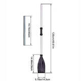Kayak Paddles, 2Pcs Aluminum Alloy Boat Oars, 50 inch Detachable Paddles for Boating, Canoeing, V1192-AZ-W-33742