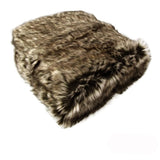 Dale Animal Faux Fur Throw Rug 127 x 152 cm Wild Cat V442-ATX-THROW-23DALEWILDCAT-BROWN-RE