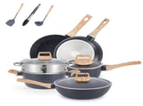 YEJ 12-Piece Non-Stick Complete Cookware Set Pots, Pans & Utensils V888-ELOSUNG11063