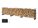 Firewood Rack with Waterproof Cover, 383 x 36 x 117 cm Outdoor Firewood Holder, 660lb Weight V952-DCJPSYGNJB152FGMBV0