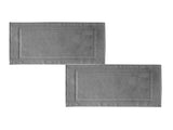 2PCS White Cotton Classic Rug Bath Mats Absorbent Cotton Hotel Spa Shower Bathtub Mats Not A V1189-LWWAL-20260325-00212