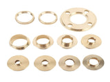 11 Piece Router Guide Kit Brass Efficient Long Lasting Router Template Guide for Woodworking V1294-YM0901-3114250029211