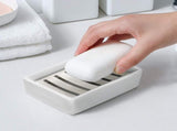 Ceramic Soap Dish Holder, Double Layer Self-Draining Stainless Steel Soap Tray for Bathroom, Easy V1237-ZY00B07ZF7WYF8