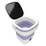 Portable Mini Washing Machine Small Clothes Foldable Laundry Machine with 3 Cleaning Modes for Hotel V1294-YM0901-3113250124712