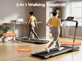 Everfit 3 in 1 Walking Pad Treadmill 20% Auto Incline Under Desk Foldable Treadmills for Home With TMILL-400H-AINC-SI