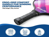 Everfit Pickleball Paddle Set Fibreglass Racquet Honeycomb Core With Bag PB-B-PADDLE-PBX2