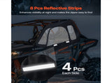 Cab Enclosure Upper Doors, Compatible with Polaris RZR XP 1000/XP Turbo 2014-2023, Soft Upper Doors, V952-BDWQPOLARISRN7Z3V001V0