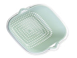 Vegetable Draining Basket Double Layered Plastic Food Fruit Bowl and Strainer Set for Kitchen V1294-YM0901-3117230354211