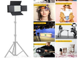 HridZ u600rgb RGB LED Video Dimmable Bi-Color, Adjustable RGB, Remote-Controlled Studio V571-HZURGBCOLOR-U600