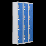 12-Door Locker for Office Gym Shed School Home Storage - 3-Digit Combination Lock V63-838991