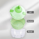 Salad Dehydrator Vegetable Dehydrator Drying Machine Manual Swing Dehydration Tool Large Capacity V1192-AZ-W-35492