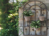French Window Wall Art w Removeable Pot Holders 130cm V637-74095WAL