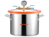 11.36 L Vacuum Chamber with Pump, 3.5 CFM 99 L/min, Single Stage Vacuum Pump, Stainless Steel V952-ZKBYZKTTZDJ1C7IAJ001V3