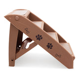 Furtastic Foldable Pet Stairs 50cm Dog Ladder Cat Ramp with Non-Slip Mat for Indoor Outdoor PTS-EJE-433-BR