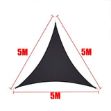 5x5x5m Waterproof Outdoor Triangular Sun Sail UV Protective Shade Net for Camping Garden and Pool, V1188-MS-325-1255