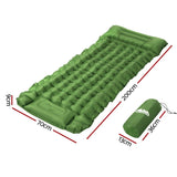 Weisshorn Self Inflating Mattress Camping Sleeping Mat Air Bed Pad Single Pillow CAMP-C-MAT-INF-BEE-S-GN