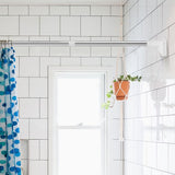 Adjustable Stainless Steel Closet Rods, No Drilling Required, White, 2 Pieces, and Easy Installation V1370-AZ4-14777