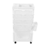 Movable Book Rack Large Capacity 5 Layer Thickened Rollers Multifunctional Movable Bookshelf for V1294-YM0901-3116230009811