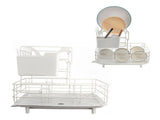 Drain Rack DoubleLayer Dish Rack Countertop Tableware Chopstick Holder for Kitchen V1294-YM0901-3118210203211