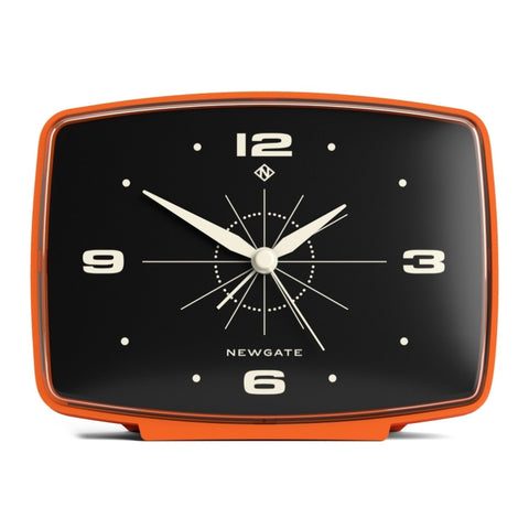 Newgate Brooklyn Alarm Clock - Orange V398-NM-ALM/BRO36PO