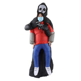 Black Scary Ghost Inflatable Costume Adult Halloween Party Funny Waterproof Cosplay Costume Props V1294-YM0703-3115230047911