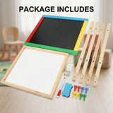 CARLA HOME 2-in-1 Kids Art Easel Chalkboard & Whiteboard V178-36513