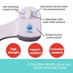 Toilet Bidet Seat Hygiene Water Wash Clean Unisex Easy Attachment Dual Nozzles V201-FAZ0181008AU