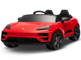 Kahuna Red Porsche Macan Turbo EV Kids Ride On Car 12V Electric Car CAR-PSCH-666-RD