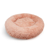 Pet Dog Bedding Warm Plush Round Comfortable Nest Comfy Sleeping kennel Pink Large 90cm V360-PTDB0000-PK-L